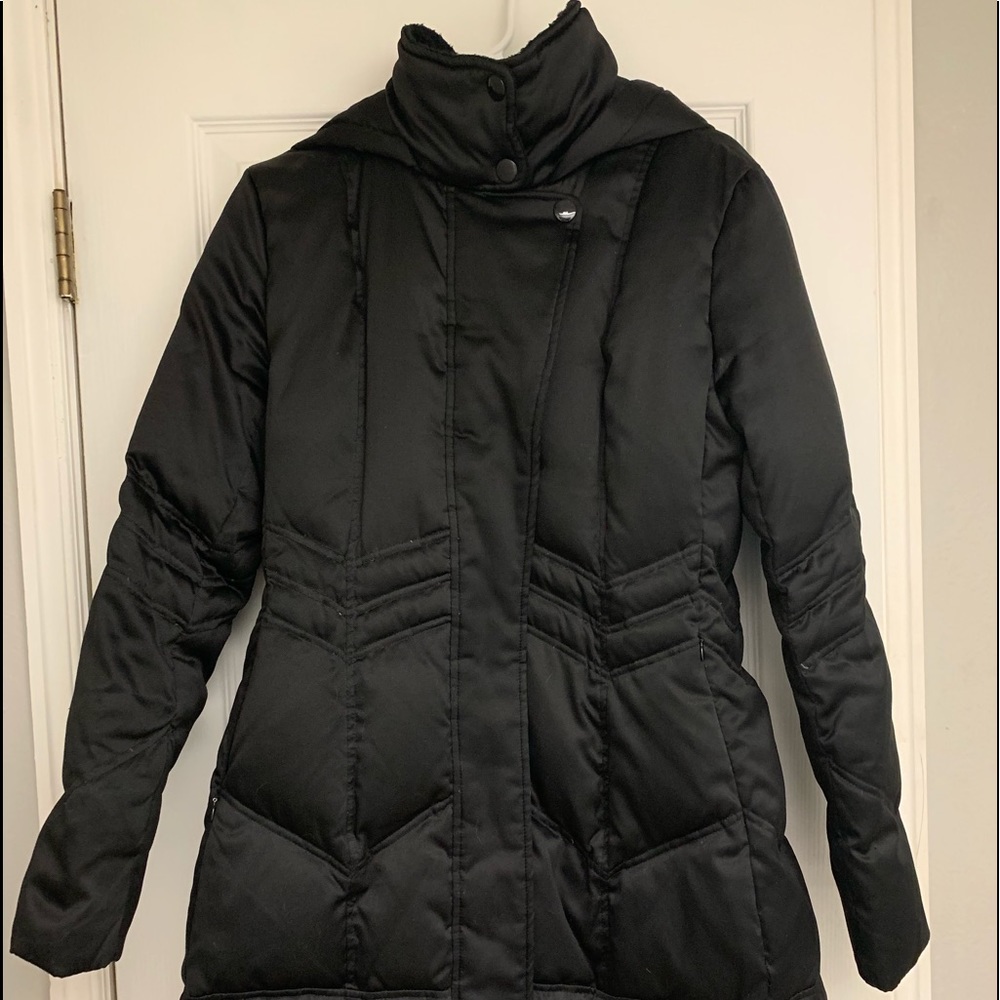 DKNY hooded down coat